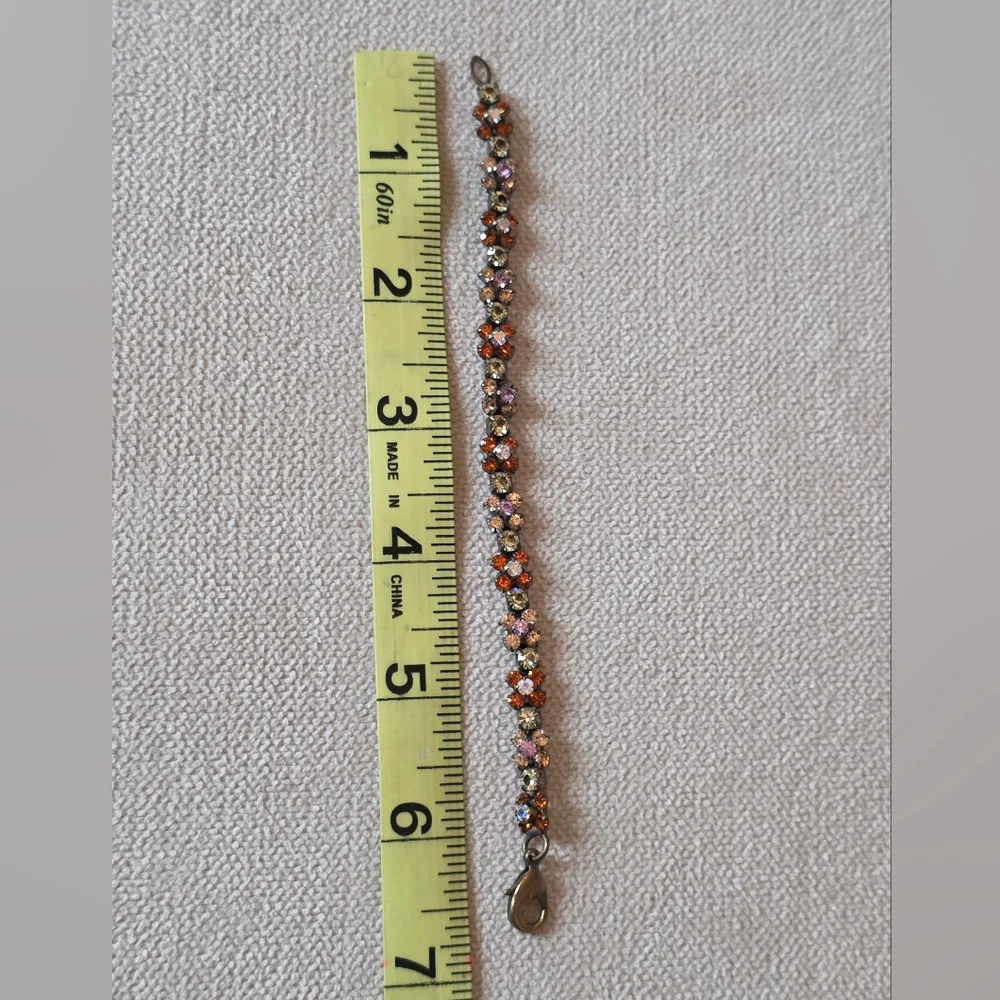 Sorrelli Crystal Cluster Bracelet in Autumn Tones